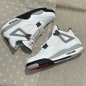 Jordan Air Jordan 4 Retro Og Mid-Top Basketball Shoes (White)